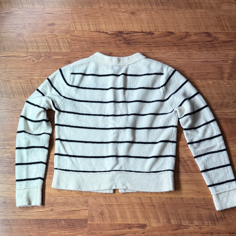 Marine Layer Sausalito Cardigan - Cream/Black - Picture 4 of 4